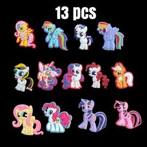 Pony 13 Pieces Shoe Charms for Croc Shoes Charms, Cartoon